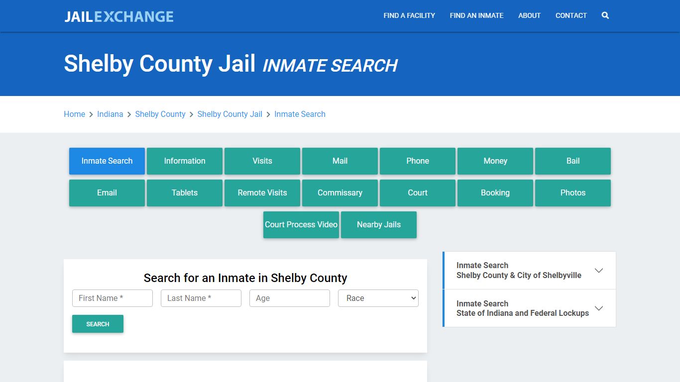 Shelby County Jail, IN Inmate Search: Roster & Mugshots