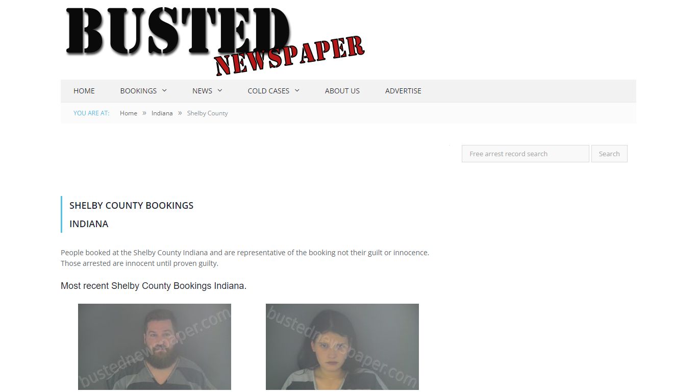 Shelby County, IN Mugshots - BUSTEDNEWSPAPER.COM